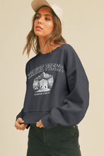 Load image into Gallery viewer, Tahoe Peaks Short Cropped Long Sleeve Sweatshirt