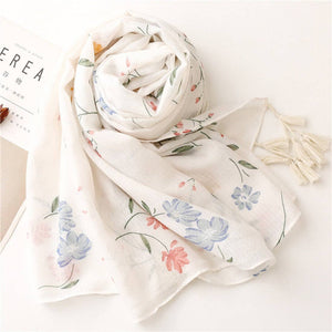 Floral Print Scarf
