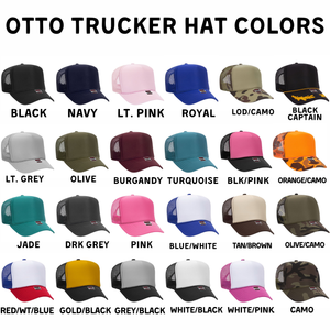 Mama Pink Checkered Otto Foam Front Trucker Hat
