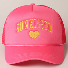 Load image into Gallery viewer, Sunkissed Embroidery Foam Mesh Back Trucker Hat