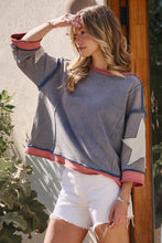Load image into Gallery viewer, Vintage Wash Star Crop Top