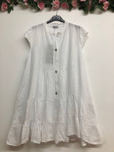 Load image into Gallery viewer, Cap Sleeve Italian Linen dress