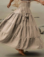 Load image into Gallery viewer, Boho Cargo Pocket Maxi Skirt