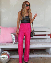 Load image into Gallery viewer, Sequin Long Loose Pants