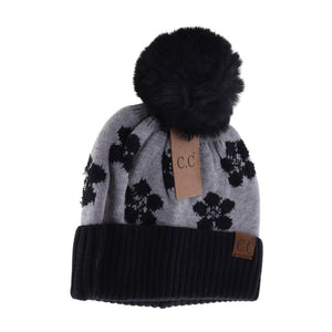 Daisy Patterned C.C Beanie