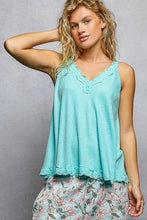Load image into Gallery viewer, Black Lace Tank Top
