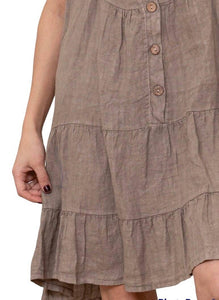 Cap Sleeve Italian Linen dress