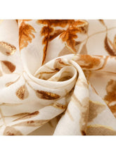 Load image into Gallery viewer, Scarvii - Leaf Print Long Thin Scarf