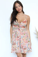 Load image into Gallery viewer, Tina TWIST FRONT CUT OUT WESTERN PRINT DRESS