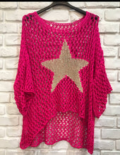 Load image into Gallery viewer, French Cotton Knit Sweater with Star
