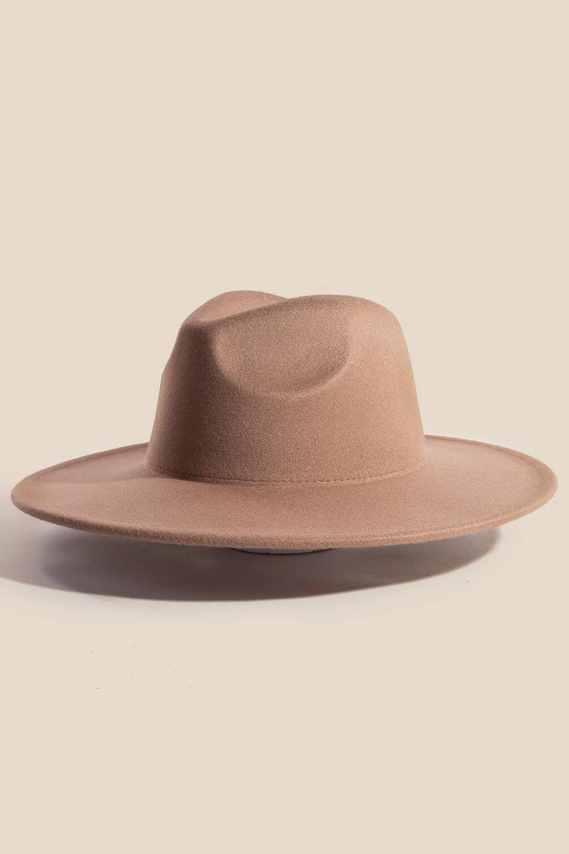 Flat Brim Fedora Fashion Hat