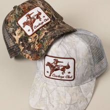 Load image into Gallery viewer, Cowboy and Horse Embroidery Patch Mesh Cap