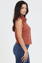 Load image into Gallery viewer, COWL NECK SLEEVELESS SWEATER TOP