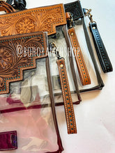 Load image into Gallery viewer, SHAYNE - Leather &amp; Clear Concert bag 