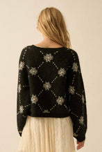 Load image into Gallery viewer, Snowflake Jacquard Cardigan
