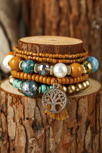 Load image into Gallery viewer, Boho Beaded Turquoise Bracelets Set 5pcs