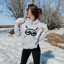 Load image into Gallery viewer, Ski Goggle Hoodie - Crewneck Sweatshirt Hoodie
