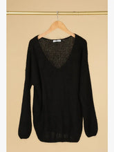 Load image into Gallery viewer, V-neck Mohair Sweater Grey