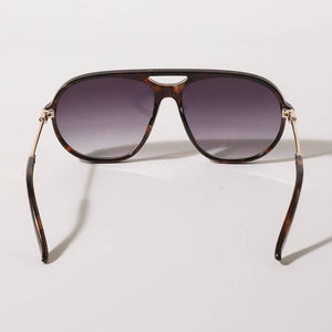 Round Shape Tined Thin Leg Fashion Sunglasses