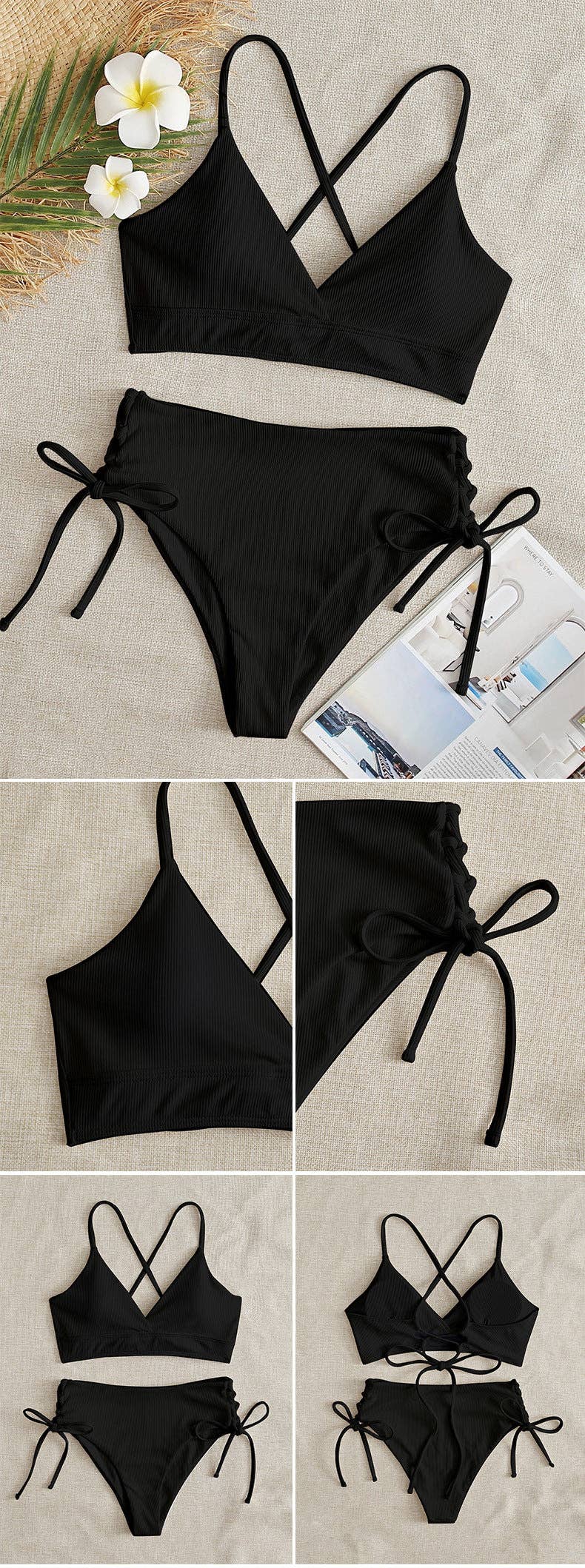 Ladies String Tie Bikini Set