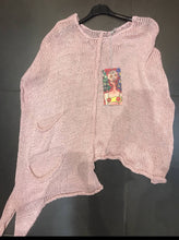 Load image into Gallery viewer, Nottie Long Asymmetrical Cotton Sweater- France