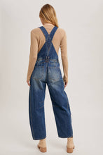 Load image into Gallery viewer, DENIM BARREL OVERALLS