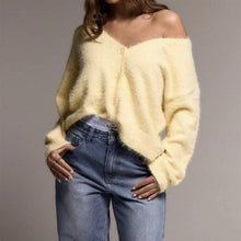 Load image into Gallery viewer, Willow Cozy Faux Mink Cardigan Sweater