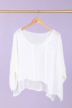 Load image into Gallery viewer, Bizou Asymmetrical Cotton Sweater - France