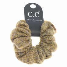 Load image into Gallery viewer, Two-tone Knit Ponytail C.C Women's Scrunchie
