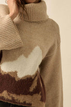 Load image into Gallery viewer, Mountains Fuzzy Turtleneck Sweater
