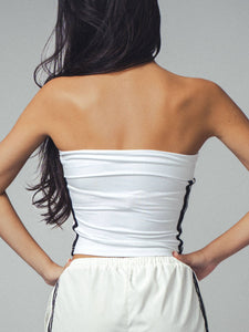 Side Stripe Strapless Tube Top