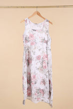 Load image into Gallery viewer, Italian Linen Sleeveless floral dress