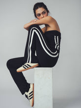 Load image into Gallery viewer, High-Waist Side Stripe Flared Pants