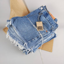 Load image into Gallery viewer, Low-Rise Upcycled Denim Shorts - Original