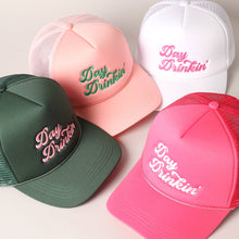 Load image into Gallery viewer, Day Drinkin Texts Embroidery Mesh Back Trucker Hat