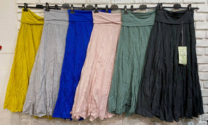 Italian Cotton Maxi Skirt