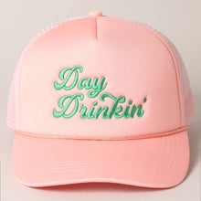 Load image into Gallery viewer, Day Drinkin Texts Embroidery Mesh Back Trucker Hat