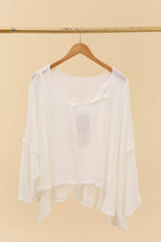 Load image into Gallery viewer, Bizou Asymmetrical Cotton Sweater - France