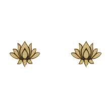 Load image into Gallery viewer, Lotus Stud Earrings