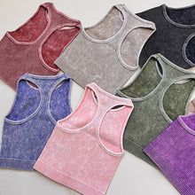 Load image into Gallery viewer, Washed Racerback tank top