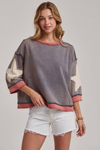 Load image into Gallery viewer, Vintage Wash Star Crop Top