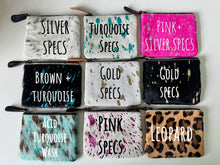 Load image into Gallery viewer, Western Cowhide Zip Pouch