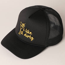 Load image into Gallery viewer, Cocktail Texts Embroidery Mesh Back Trucker Hat