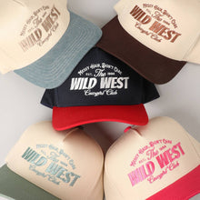 Load image into Gallery viewer, Messy Hair Wild West Cowgirl Club Embroidery Hat