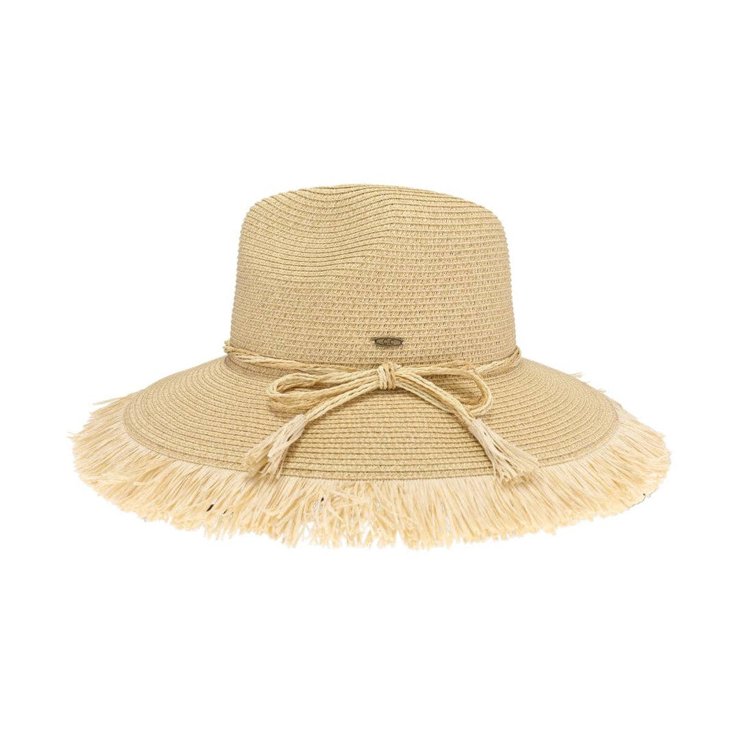 Fringe Trim C.C Panama Sun Hat