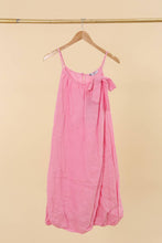Load image into Gallery viewer, Italian Linen Bow Strap Dress