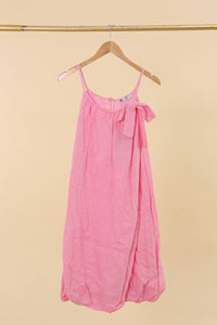 Italian Linen Bow Strap Dress