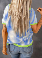 Load image into Gallery viewer, Tilly Striped Short Sleeve Knit Sweater