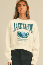 Load image into Gallery viewer, Lake Tahoe Sierra Nevada Mountains Short Cropped Sweatshirt