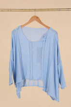 Load image into Gallery viewer, Bizou Asymmetrical Cotton Sweater - France